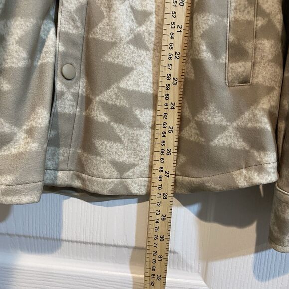 Aztec Pattern Mens Shaket Button Up Hoodie Size Small - Picture 6 of 7